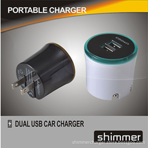 Bucket dual USB travel charger